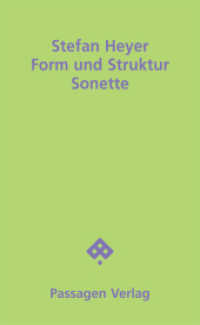 Form und Struktur : Sonette (Passagen Literatur) （2023. 88 S. 208 mm）