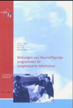 Wirkungen von Beschäftigungsprogrammen für ausgesteuerte Arbeitslose