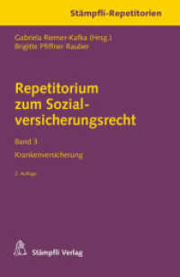 Repetitorium zum Sozialversicherungsrecht Band 3 Bd.3 : Krankenversicherung (Stämpfli-Repetitorien Bd.3) （2., überarb. Aufl. 2013. XVI, 150 S. 186 mm）