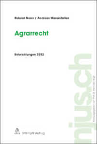 Agrarrecht, Entwicklungen 2013 (njus Agrarrecht 2013) （Neuerscheinung. 2014. 150 S. 22.8 cm）