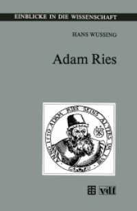 Adam Ries (Einblicke in die Wissenschaft, Wissenschaftsgeschichte) （2. Aufl. 1992. 124 S. 124 S. 27 Abb. 0 mm）