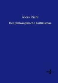 philosophische Kritizismus -- Paperback / softback (German Language Edition)