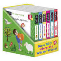 Meine 100 allererste Wörter-Würfel : Bauernhof; Das bin ich!; Farben; Fahrzeuge; Tiere; Meine Sachen. 6 Mini-Bücher (Pappbilderbuch Bücher-Würfel 12) （2. Aufl. 2021. 18 S. durchgehend farbig illustriert. 85.00 mm）