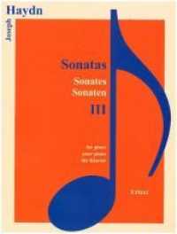 Sonaten, für Klavier Bd.3 （2018. 168 S. Noten. 24,5 x 32,3 cm）