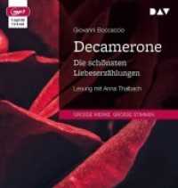 Decamerone. Die schönsten Liebeserzählungen, 1 Audio-CD, 1 MP3 : Lesung mit Anna Thalbach (1 mp3-CD). MP3 Format. 68 Min.. Lesung (Große Werke. Große Stimmen) （2019. 145 mm）