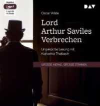 Lord Arthur Saviles Verbrechen, 1 Audio-CD, 1 MP3 : Ungekürzte Lesung mit Katharina Thalbach (1 mp3-CD). MP3 Format. 84 Min.. Lesung (Große Werke. Große Stimmen) （2019. 145 mm）