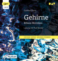 Gehirne. Rönne-Novellen, 1 Audio-CD, 1 MP3 : Lesung mit Rolf Becker (1 mp3-CD), Lesung. 101 Min. （2022. 14.5 cm）