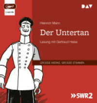 Der Untertan, 2 Audio-CD, 2 MP3 : Lesung mit Gertraud Heise (2 mp3-CDs). 737 Min.. Lesung （2023. 145 mm）