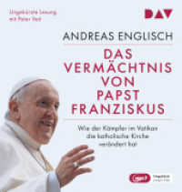 Das Vermächtnis von Papst Franziskus. Wie der Kämpfer im Vatikan die katholische Kirche verändert hat, 2 Audio-CD, 2 MP3 : Ungekürzte Lesung mit Peter Veit (2 mp3-CDs). 758 Min.. Lesung （2023. 145 mm）