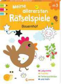 Meine allerersten Rätselspiele - Bauernhof : Großer Lern- und Rätselspaß für die Kleinsten! Garantierter Lernerfolg - Für Kindergartenkinder ab 3 Jahren (Meine allerersten Rätselspiele) （2025. 48 S. 270 mm）