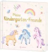 Meine Kindergarten-Freunde (neu) - Einhörner : Wunderschönes Eintragbuch für die besten Freund_innen aus dem Kindergarten - Das perfekte Geschenk für Einhornfans ab 3 Jahren (Eintragbücher) （2025. 64 S. 21.5 cm）
