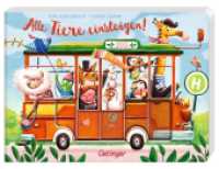 Alle Tiere einsteigen! : Bilderbuch. （2022. 30 S. 19 Illustrationen. 177 x 241 mm）
