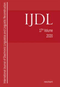 International Journal of Diachronic Linguistics and Linguistic Reconstruction