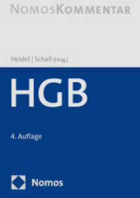 Handelsgesetzbuch: HGB （4. Aufl. 2024. 2861 S. 240.0 mm）