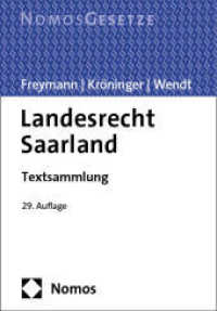 Landesrecht Saarland : Textsammlung （29TH）