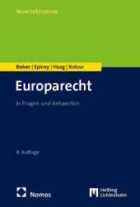 Europarecht : In Fragen und Antworten (NomosStudium) （8. Aufl. 2025. 250 S. 227.0 mm）