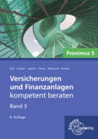 Versicherungen und Finanzanlagen Band 3 - Proximus 5 （8. Aufl. 2023. 811 S. 240 mm）
