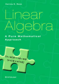 Linear Algebra : A Pure Mathematical Approach （2002. XIV, 250 S. 24 cm）
