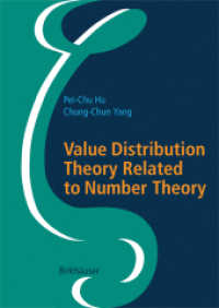 Value Distribution Theory Related to Number Theory （2006. 540 p.）