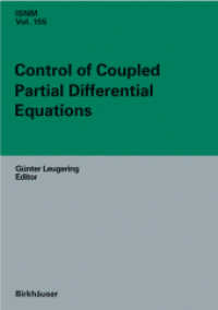Control of Coupled Partial Differential Equations (International Series of Numerical Mathematics) 〈Vol. 155〉
