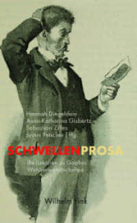 Schwellenprosa : (Re)Lektüren zu Goethes 'Wahlverwandtschaften' （2018. 132 S. 21.4 cm）