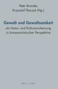 Gewalt Und Gewaltsamkeit ALS Natur- Und Kulturerscheinung in Komparatistischer Perspektive