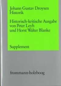 Historik. S Supplementband : Droysen-Bibliographie. Verzeichnis der Schriften Droysens; Verzeichnis des Nachlasses und der Autographen; Droysens 'Katalog meiner Arbeiten' (1859); Autobiographische Skizze; Verzeichnis der Bildnisse D （1., Aufl. 2008. XIV, 235 S. 4 SW-Abb. 21 cm）