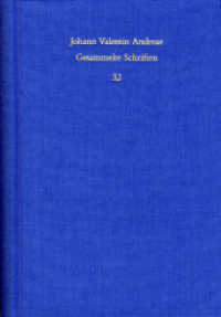 Johann Valentin Andreae: Gesammelte Schriften / Band 3,1: Kommentar zu den Rosenkreuzerschriften : (Ergänzungsband zu Band 3) (Johann Valentin Andreae: Gesammelte Schriften 3,1) （2024. 470 S. Abb. 17.8 cm）