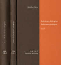 Relectiones theologicae. Relecciones teológicas, 2 Teile : Kritisch kommentierte Ausgabe (Politische Philosophie und Rechtstheorie des Mittelalters und der Neuzeit. Abteilung I: Texte. - PPR I,) （2023. CXII, 656 S. 7 Abb. 24.5 cm）