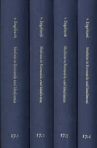 Medizin in Romantik und Idealismus., 4 Teile : Gesundheit und Krankheit in Leib und Seele, Natur und Kultur (Medizin und Philosophie / Medicine and Philosophy MPh 17,1-4) （2023. LII, 1970 S. 24.1 cm）
