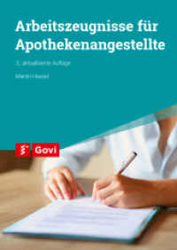 Arbeitszeugnisse für Apothekenangestellte (Govi) （3. Aufl. 2023. 120 S. 16 Tabellen. 24 cm）
