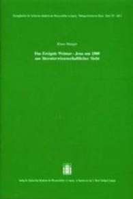 Das Ereignis Weimar-Jena Um 1800 Aus Literaturwissenschaftlicher Sicht