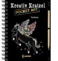 Kreativ-Kratzel Pocket Art - Fantasy : Kritz-Kratz-Beschäftigung für Kinder ab 5 Jahre. Malbuch. (Kreativ-Kratzelbuch) （3. Aufl. 2018. 52 S. Beil.: Holzstift. 16 cm）