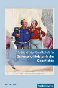 Zeitschrift der Gesellschaft für Schleswig-Holsteinische Geschichte : Bd. 149 (2024) (Zeitschrift der Gesellschaft für Schleswig-Holsteinische Geschichte 149) （2024. 456 S. zahlr. Abb. 23.5 cm）