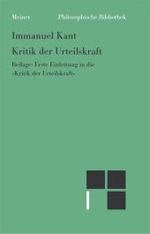 カント『判断力批判』（原書）※初版への序を含む<br>Kritik der Urteilskraft : Beilage: Erste Einleitung in die 'Kritik der Urteilskraft' (Philosophische Bibliothek Bd.507) （2006. CI, 633 S. 19 cm）