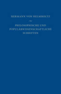 Philosophische und populärwissenschaftliche Schriften （2017. LXXVI, 1391 S. 230 x 250 mm）