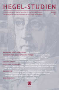 Hegel-Studien, Bd. 57 (Hegel-Studien 57) （2024. 277 S. 235 mm）
