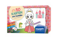 50 Karten zum Ausmalen - Zauberwelt : Mitnehmen, gestalten, verschenken (KARTOLINO Kinderspaßkarten) （2025. 50 S. vierfarbig. 10.8 x 16.6 cm）