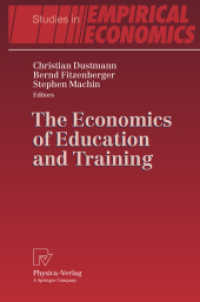 The Economics of Education and Training (Studies in Empirical Economics)