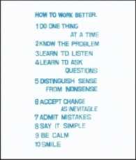 Peter Fischli David Weiss : How to Work Better