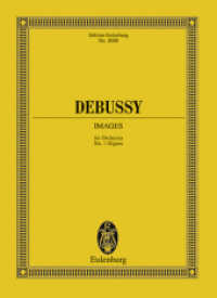 Images : Nr. 1 Gigues. Orchester. Studienpartitur. 7 Min. (Eulenburg Studienpartituren) （1992. 48 S. 265 mm）
