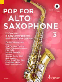 Pop For Saxophone 3 : 12 Pop-Hits in Easy Arrangements zusätzlich mit 2. Stimme. Band 3. 1-2 Alt-Saxophone. (Pop for Alto Saxophone Band 3) （2020. 36 S. 303 mm）