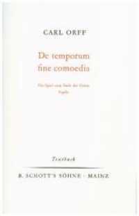 De temporum fine comoedia : Das Spiel vom Ende der Zeiten. Soli, Sprecher, Chor und Orchester. Textbuch/Libretto. 65 Min. （1980. 48 S. 210 mm）