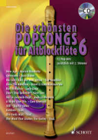 Die schönsten Popsongs für Alt-Blockflöte Bd.6 : 12 Pop-Hits. Band 6. 1-2 Alt-Blockflöten.. Schwierigkeitsgrad 2-3 (Die schönsten Popsongs für Alt-Blockflöte Band 6) （2012. 36 S. Noten. 275 mm）