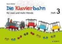 Die Klavierbahn Bd.3 : Schule für zwei und mehr Hände. Klavier. Schülerheft. (Die Klavierbahn Bd.3) （2013. 44 S. m. Noten. 210 x 297 mm）