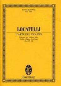L'arte Del Violino Op. 3, Nos. 9-12 : Concertos for Violin Study Score