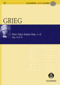 Peer Gynt Suiten Nr.1 und 2 (op.46 und 55), Studienpartitur u. Audio-CD : op. 46 / op. 55. Orchester. Studienpartitur. (Eulenburg Audio+Score) （2007. Noten. 225 mm）