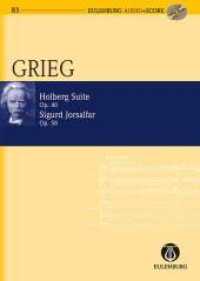Holberg Suite / Sigurd Jorsalfar, Studienpartitur + Audio-CD : op. 40 / op. 56. Streichorchester. Studienpartitur. (Eulenburg Audio+Score) （New Edition. 2013. 92 S. 225 mm）