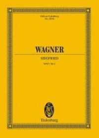 Siegfried, Studienpartitur : Der Ring des Nibelungen. WWV 86 C. Soli und Orchester. Neue Urtext Edition (Eulenburg Studienpartituren) （2013. 1020 S. Noten. 265 mm）