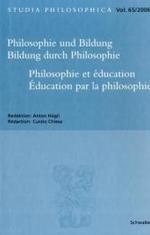 Philosophie Und Bildung. Bildung Durch Philosophie : Philosophie Et Education. Education Par La Philosophie (Studia Philosophica)